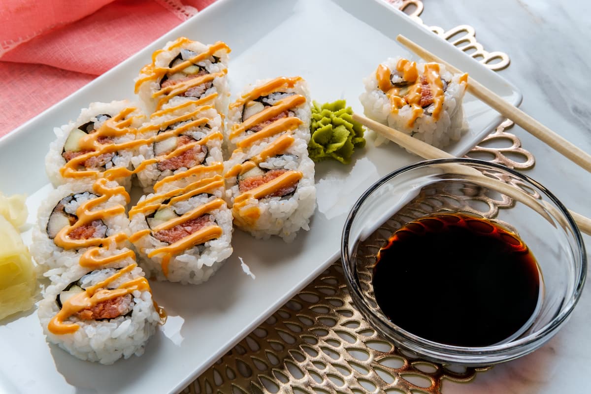 Sriracha Mayo Sauce Can Be Enjoyed On Nearly Any Food, Including Sushi.