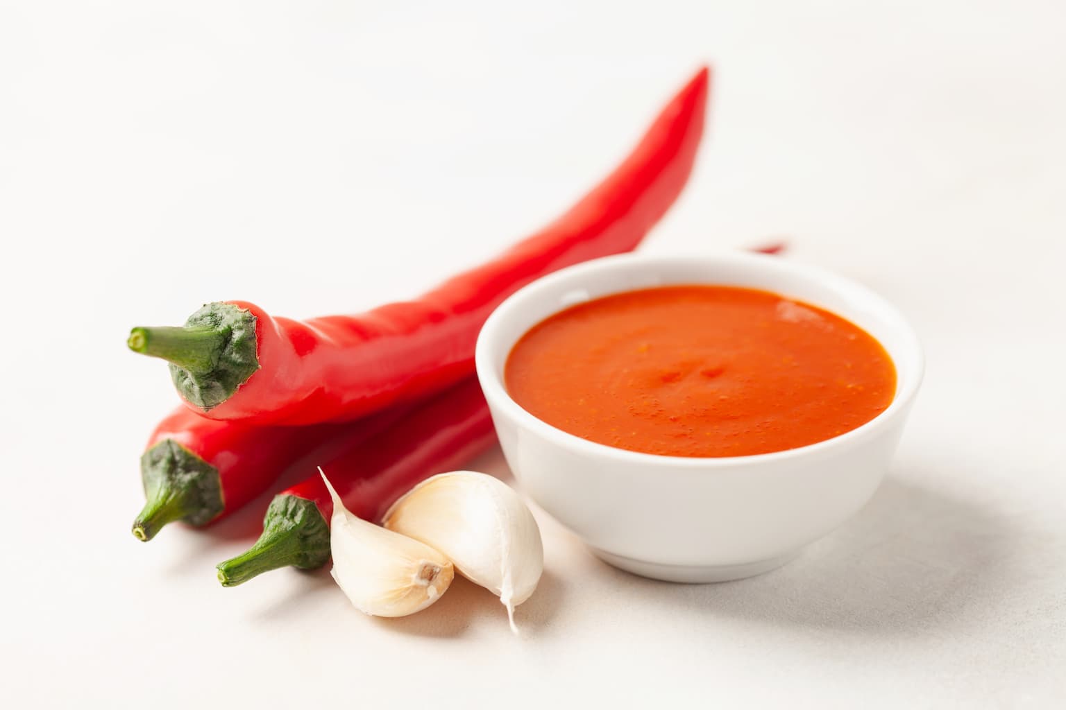 Spicy Sriracha sauce has natural ingredients